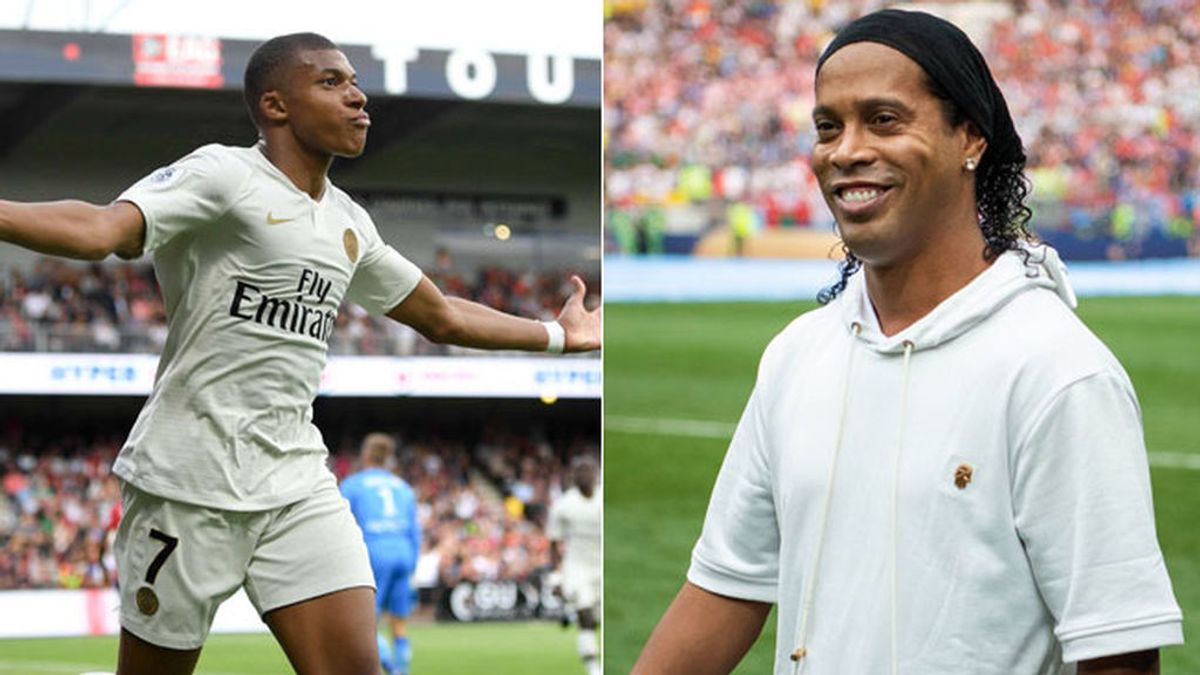El "déjà vu" de Ronaldinho: Mbappé marca el mismo gol que metió el brasileño con el PSG hace quince años