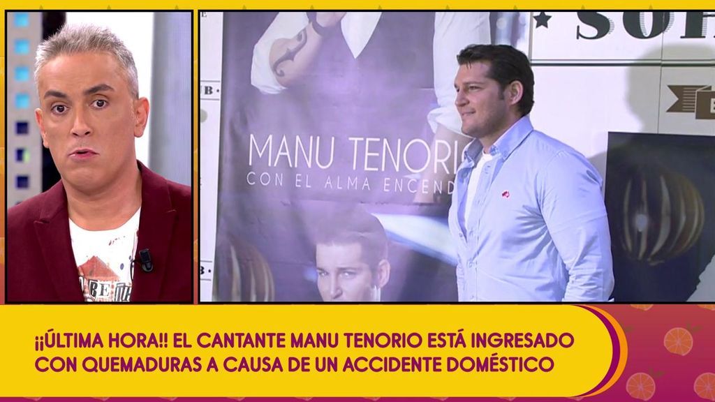 Manu Tenorio, ingresado de urgencia a causa de un accidente doméstico