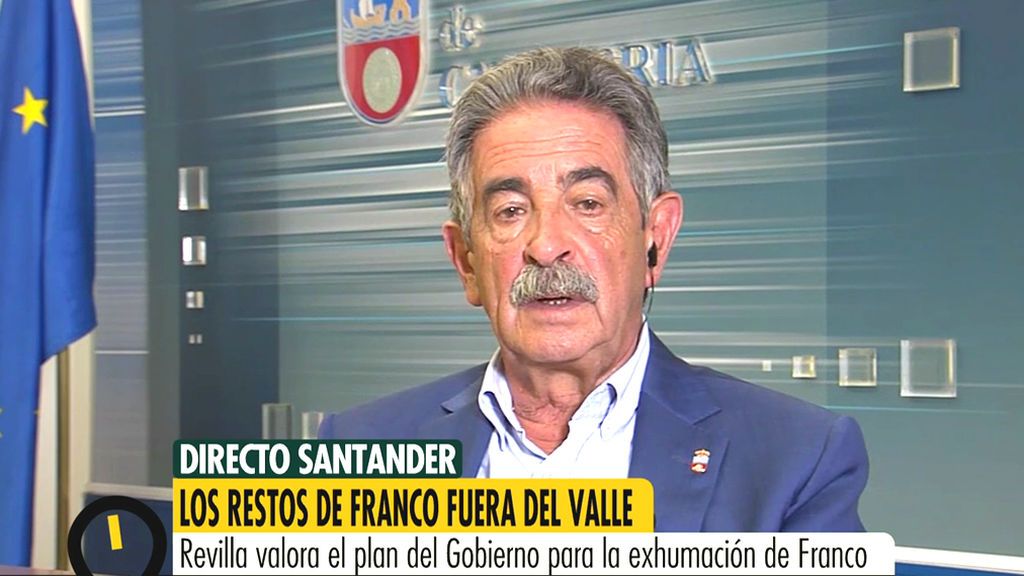 Miguel Ángel Revilla: "Hace tiempo que deberían haber sacado los restos de Franco"