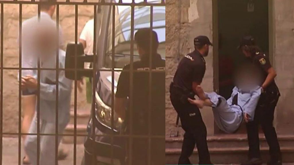 Las impactantes imágenes de la llegada de la 'viuda negra' de Alicante a los juzgados