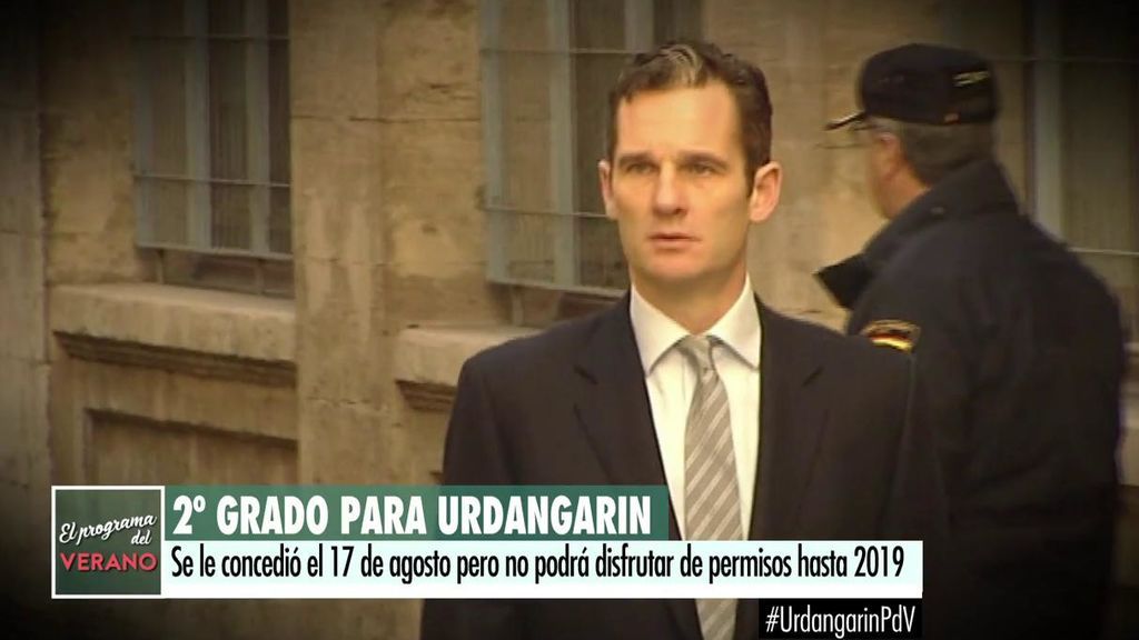 Urdangarin consigue el segundo grado penitenciario pero no podrá disfrutar de permisos hasta 2019