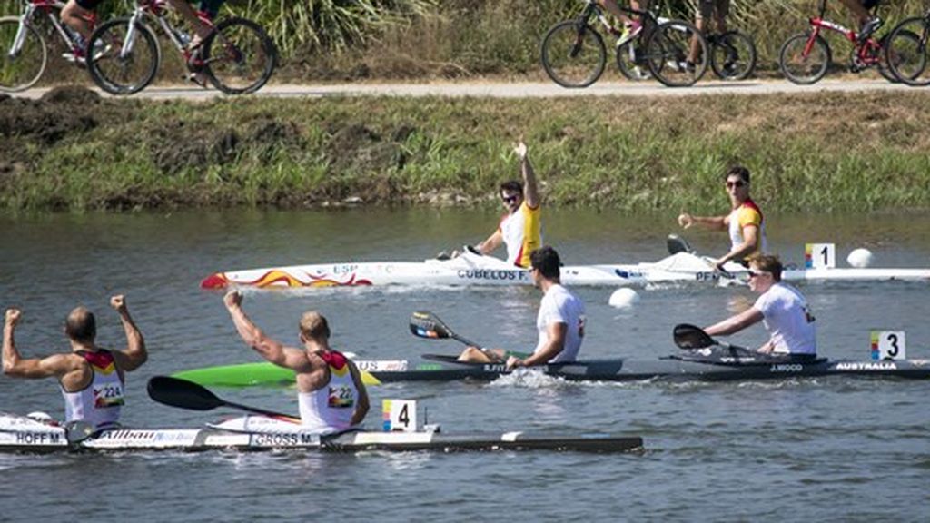 Cubelos y Peña, subcampeones del mundo de K2 1000 metros tras una remontada épica