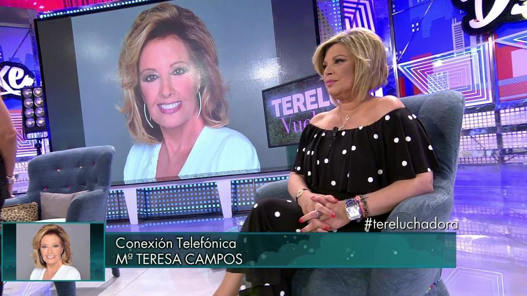 Mª Teresa Campos sorprende a su hija Terelu: "Ha sido un susto grande pero ahora la veo guapísima"