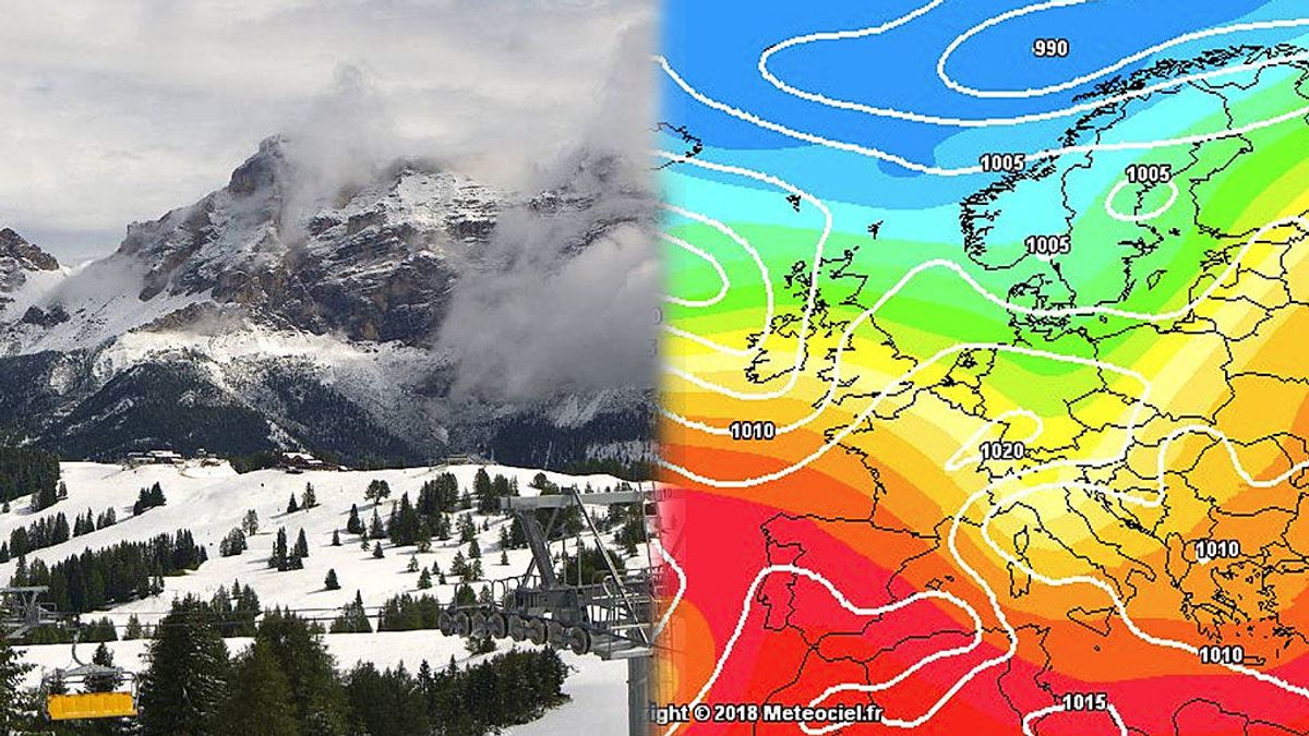 La nieve en agosto es posible: Los Alpes se visten de blanco en pleno verano