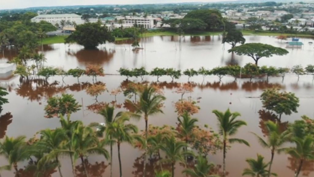Hawái tras el paso del huracán Lane, a vista de dron