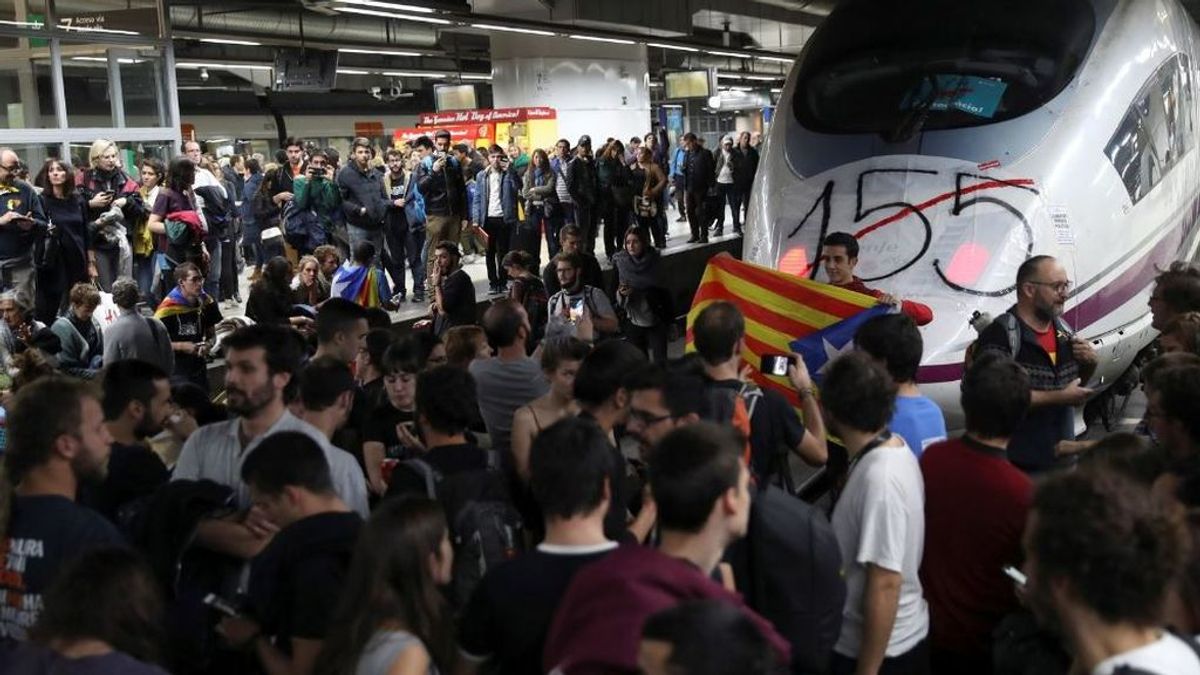 El número de huelguistas en Cataluña se multiplica por ocho por el procés