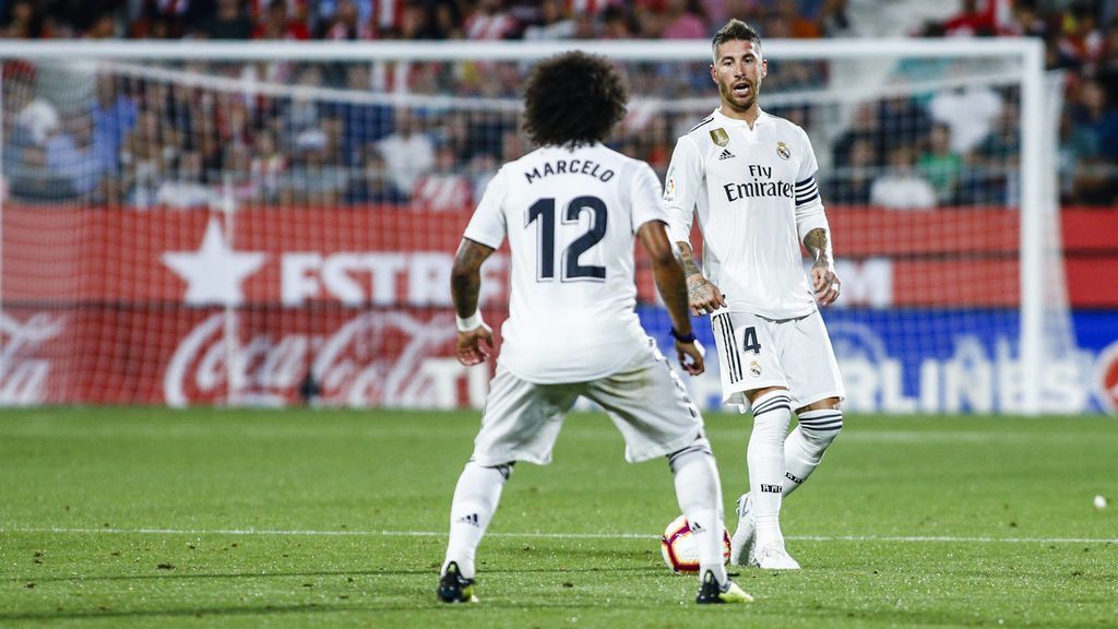 Sergio Ramos y Marcelo, protagonistas en el Madrid tras el triunfo en Girona
