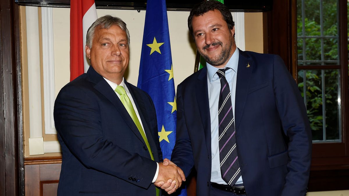 Orban recibido por el "héroe" Salvini para hacer frente común a la inmigración ilegal