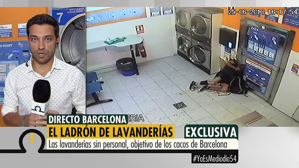 ¡Impresionantes imágenes! Así actúan los ladrones en las lavanderías autoservicio