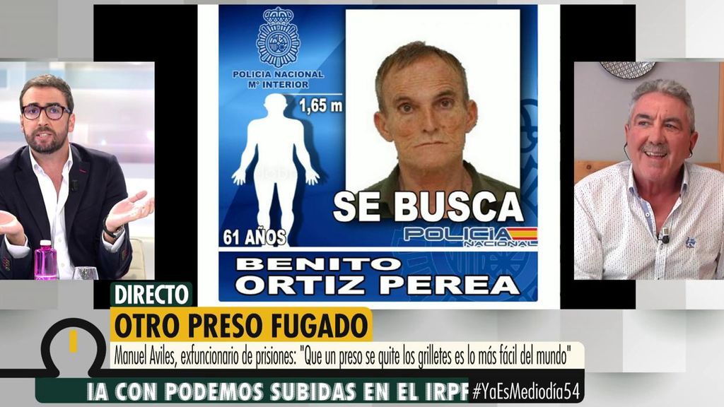 Manuel Avilés, exdirector General de Prisiones: "Que un preso se quite los grilletes es lo más fácil del mundo" Manuel Avilés, exdirector General de Prisiones: "Que un preso se quite los grilletes es lo más fácil del mundo"