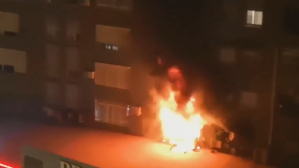 Incendio en una vivienda de Málaga