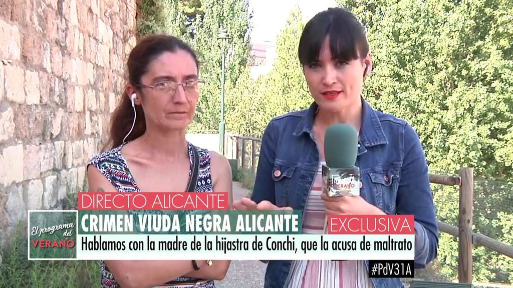 Madre de la hijastra de la 'viuda negra' de Alicante: "Mi hija venía siempre llorando de casa de Conchi, le pinchaba las manos"