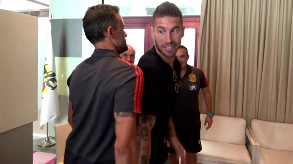 La broma de Luis Enrique a Sergio Ramos en su primer 