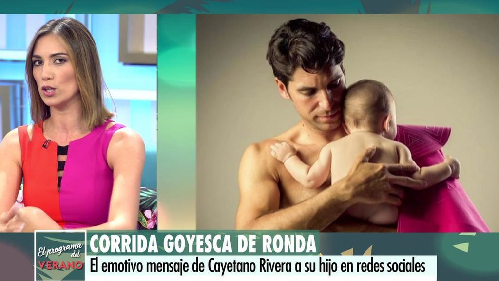 El mensaje de Cayetano a su hijo: "Hay cosas que podré enseñarte, y muchas que tú solo tendrás que aprender"