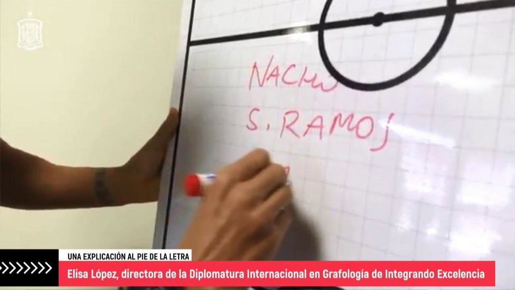 Luis Enrique tiene cuatro jugadores favoritos en La Roja, según la manera de escribir sus nombres en la pizarra