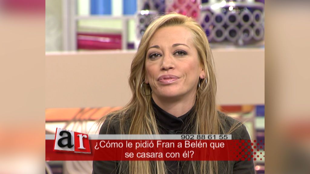 Belén Esteban anunció su boda con Fran en 'El Programa de Ana Rosa' hace 10 años
