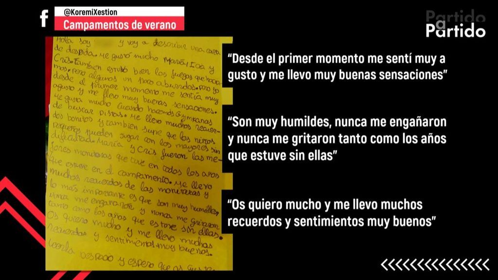 La carta de un niño hiperactivo a sus monitoras de campamento: “Nunca me gritaron ni engañaron como en otros años sin ellas”