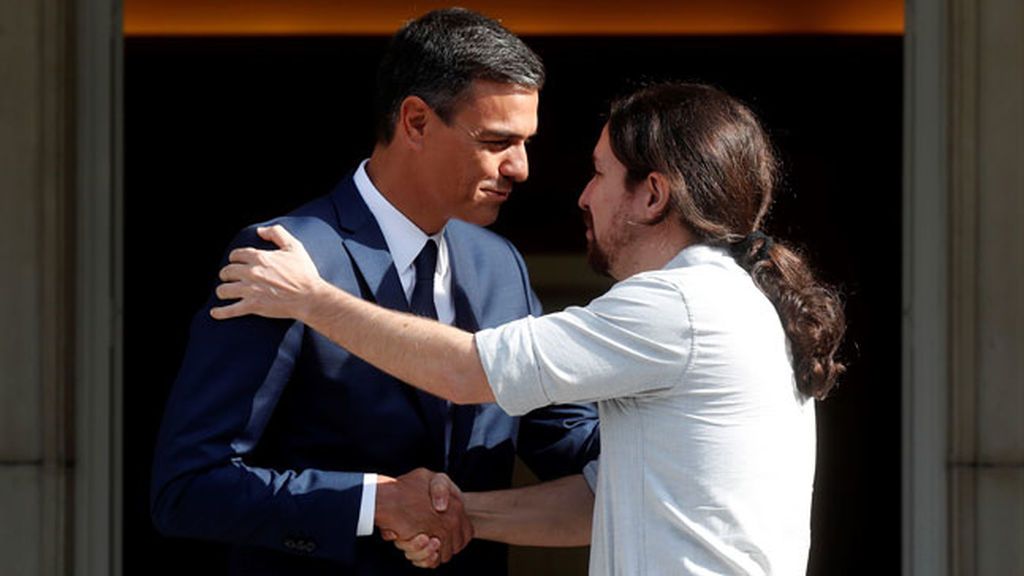 La reunión entre Pedro Sánchez y Pablo Iglesias, encamina la aprobación de los presupuestos