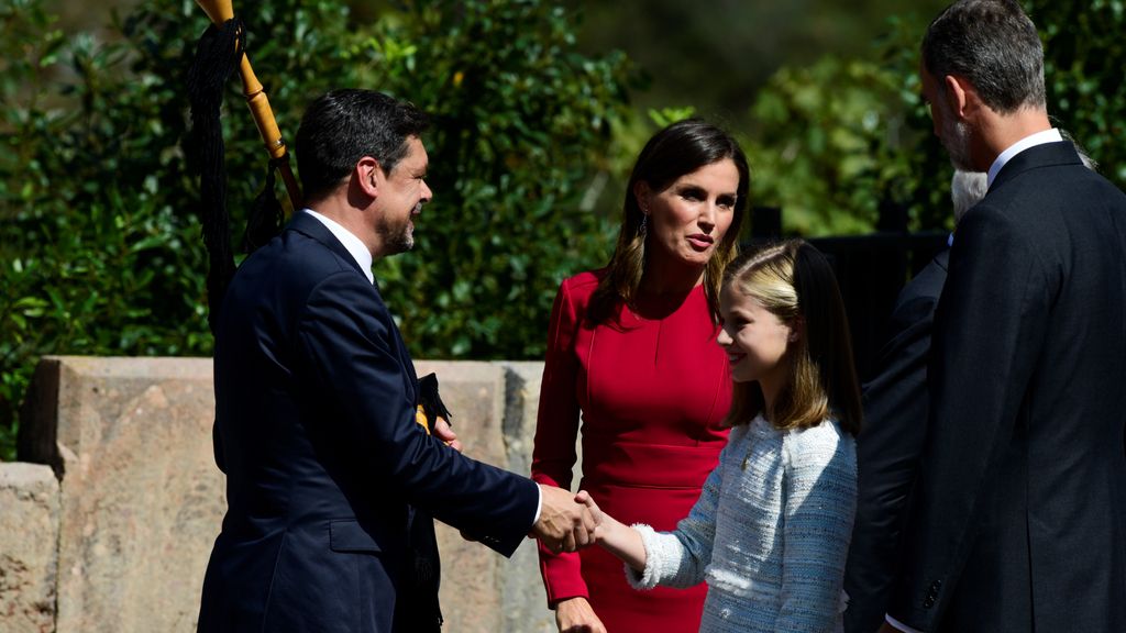 La Princesa de Asturias, tras los pasos de su padre en su primer acto oficial
