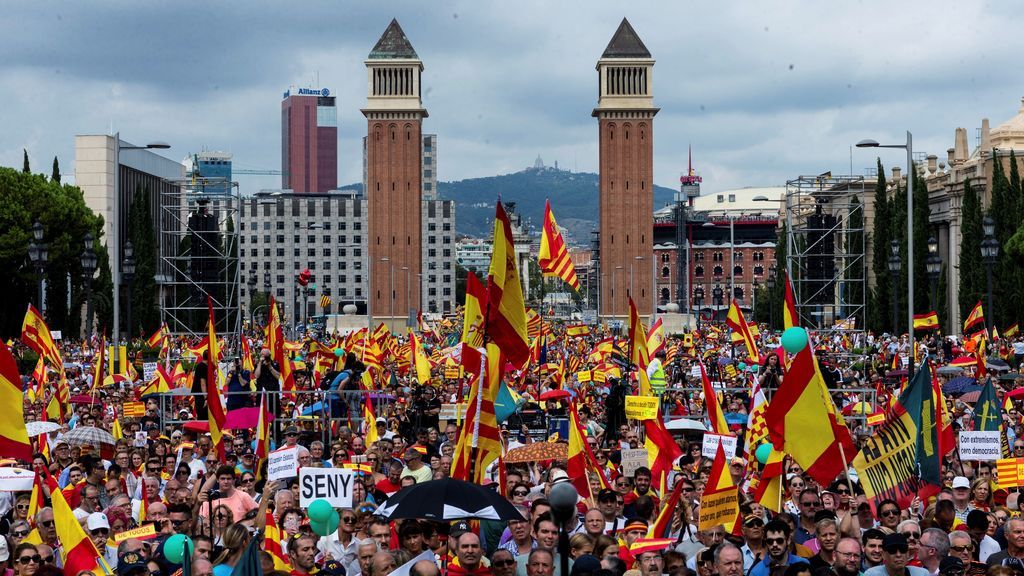 Tensión política y division social en las calles de Cataluña a dos días de la Diada