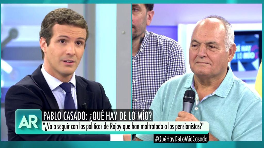 La pregunta de un pensionista a Pablo Casado: "¿Va a seguir con la política de Rajoy que tanto nos ha maltratado?
