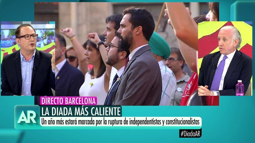 Eduardo Inda y Pere Mas discuten por la Diada: "Ciudadanos no ha asistido nunca, son unos cínicos"
