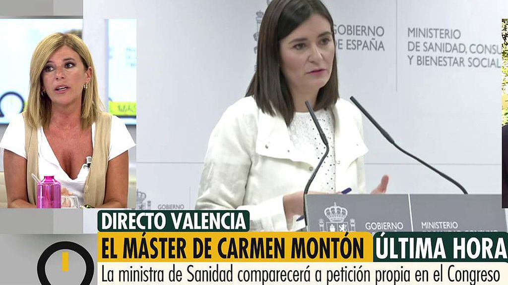 Esther Palomera, sobre la situación de Carmen Montón: "Pedro Sánchez ha manifestado sus dudas, creo que por una deuda moral que tiene con Montón"