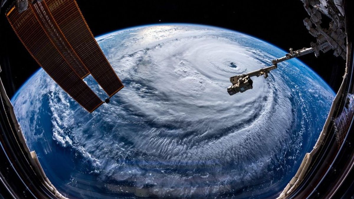 Un astronauta sobre el huracán Florence: "Una pesadilla va a por vosotros"