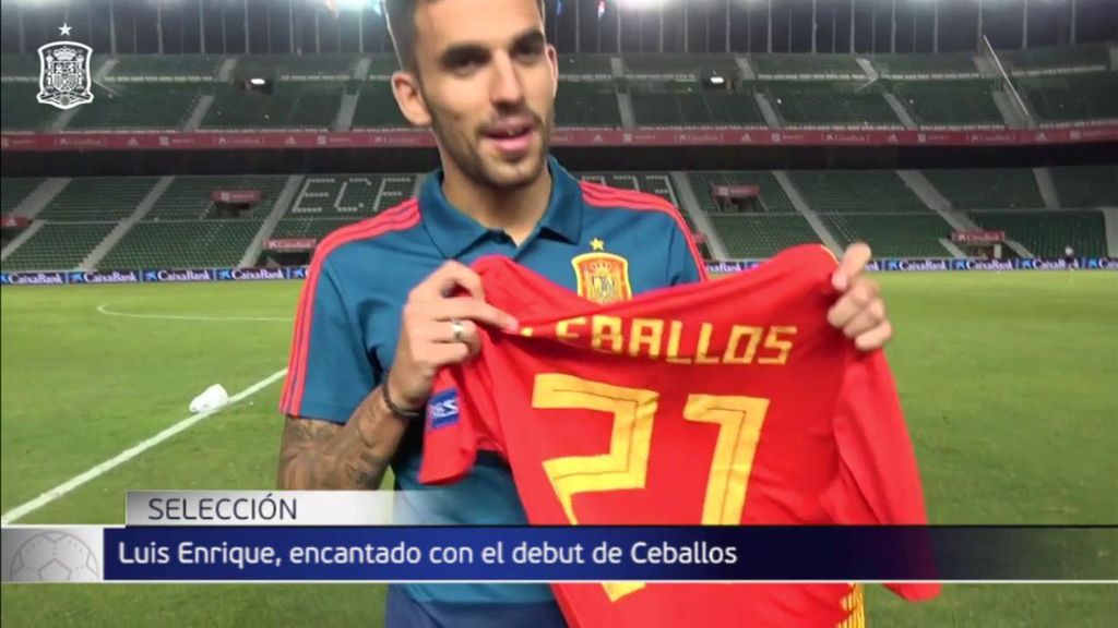 Los piropazos de Luis Enrique al novato Ceballos