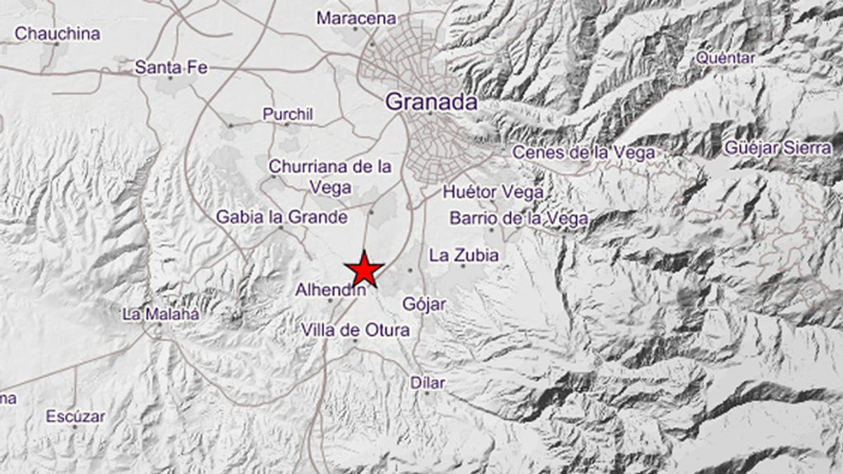 Registrado un nuevo terremoto en Granada de 3.2 grados