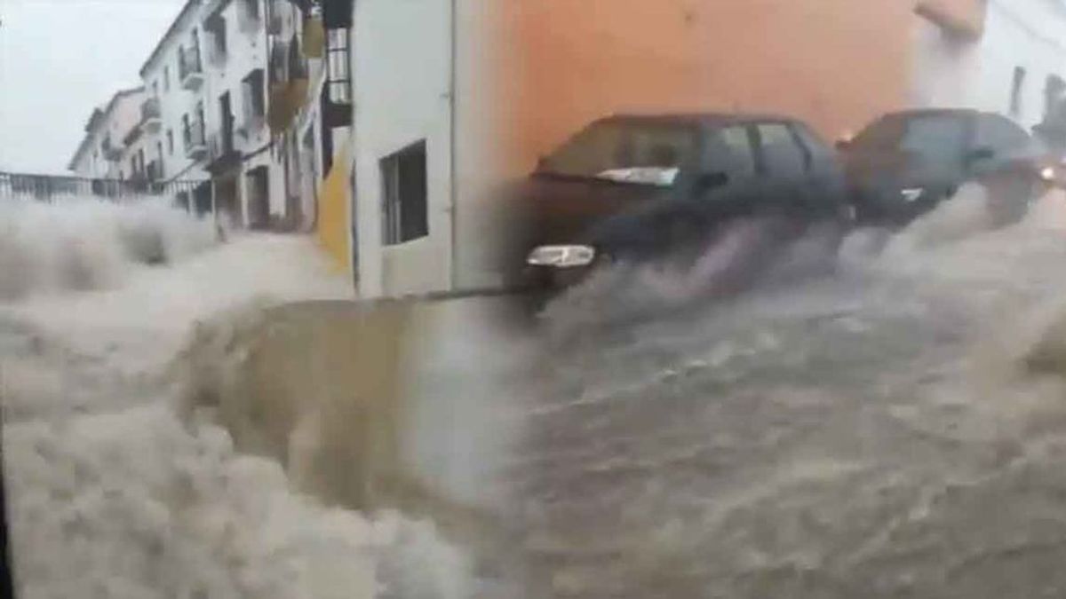 Caos en Ronda: cae la lluvia más brutal en años y las imágenes dan miedo