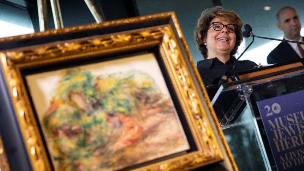 Devuelven a sus verdaderos  dueños un cuadro de Renoir robado por los nazis