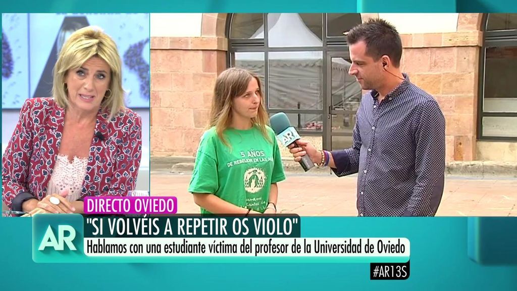 Xana, víctima del profesor de Oviedo: "Siempre tenía una actitud de 'colegueo' pero superaba los límites "