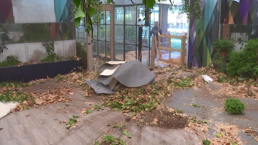 ¡Manos a la obra! Los concursantes se ponen manos a la obra para dejar la casa impoluta