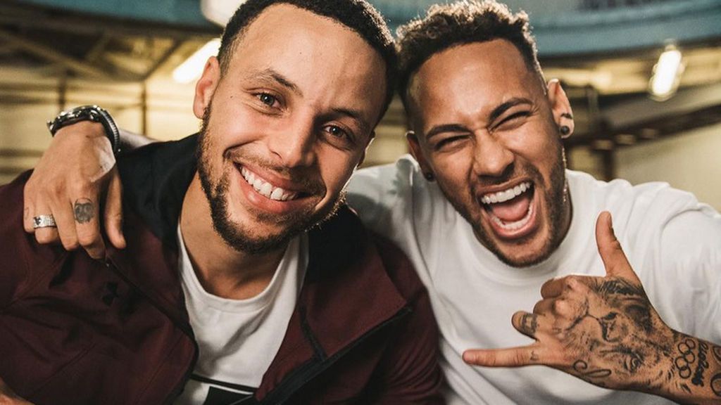 El emotivo intercambio de mensajes de Neymar y Stephen Curry