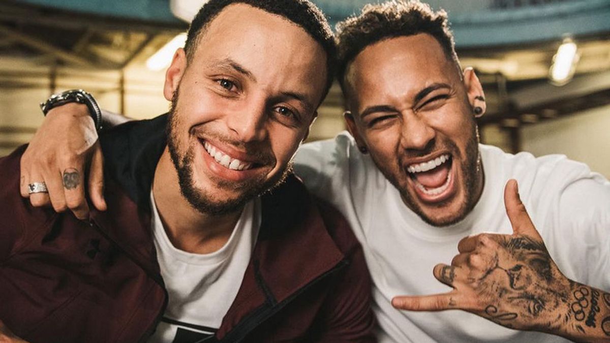 El emotivo intercambio de mensajes de Neymar y Stephen Curry