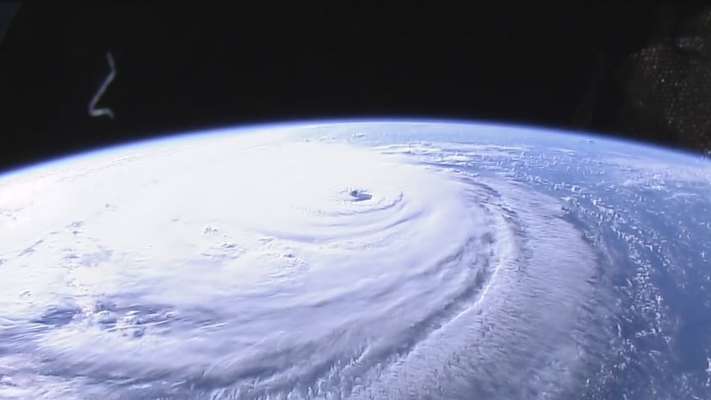 Impresionantes vistas del huracán Florence desde la Estación Espacial Internacional