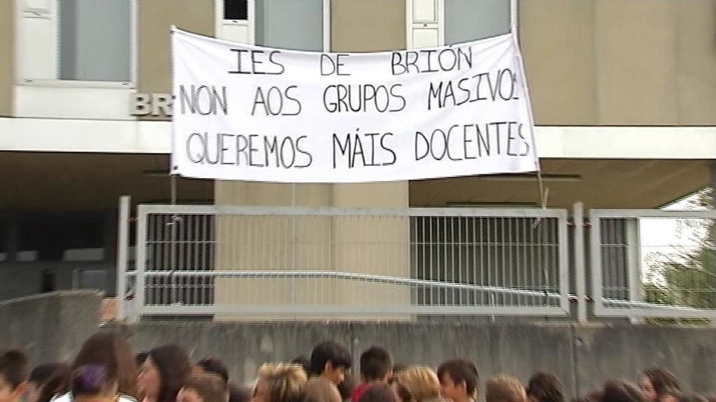 Aulas vacías en un instituto de La Coruña por la falta de profesores