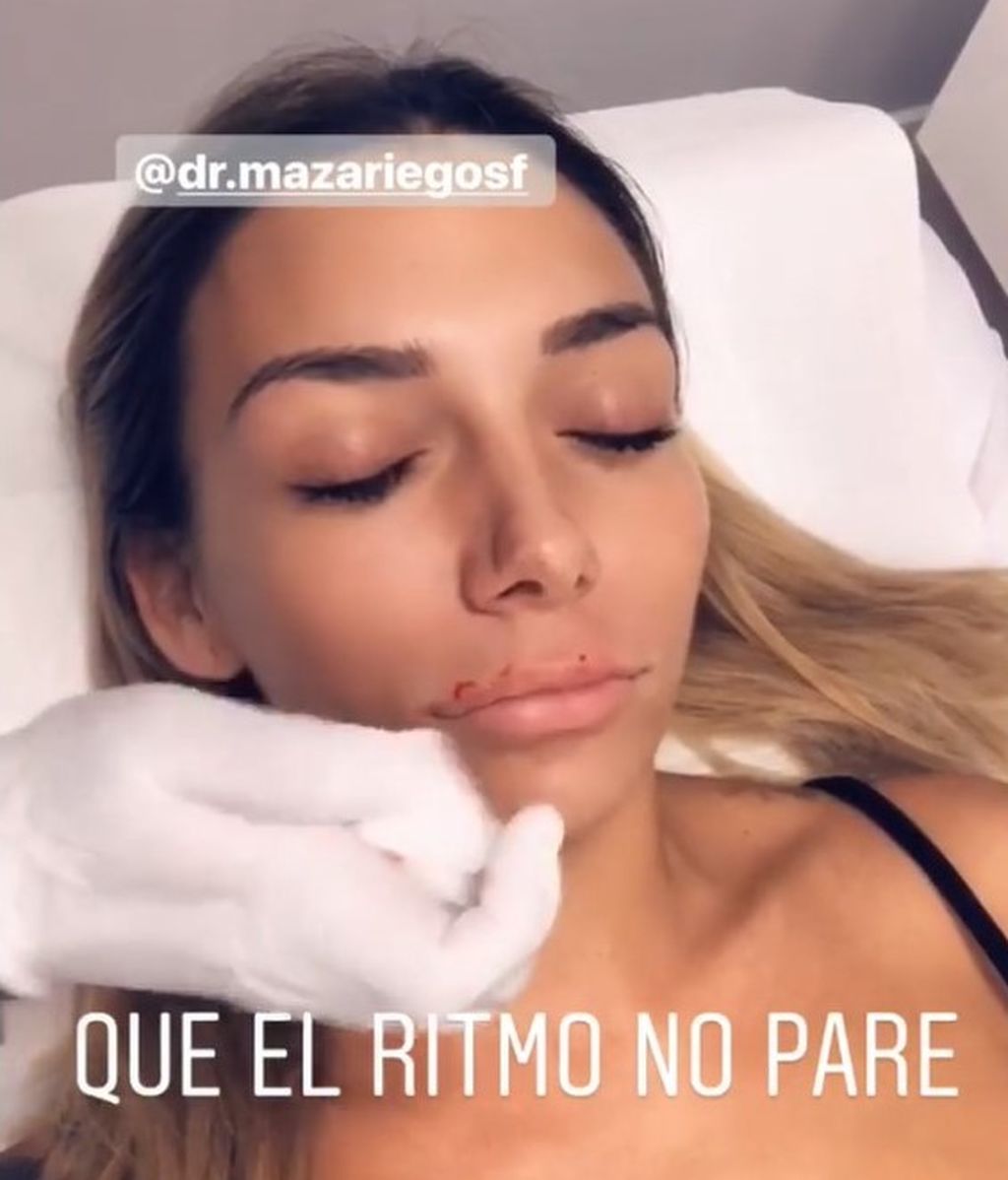 paula sangre labio