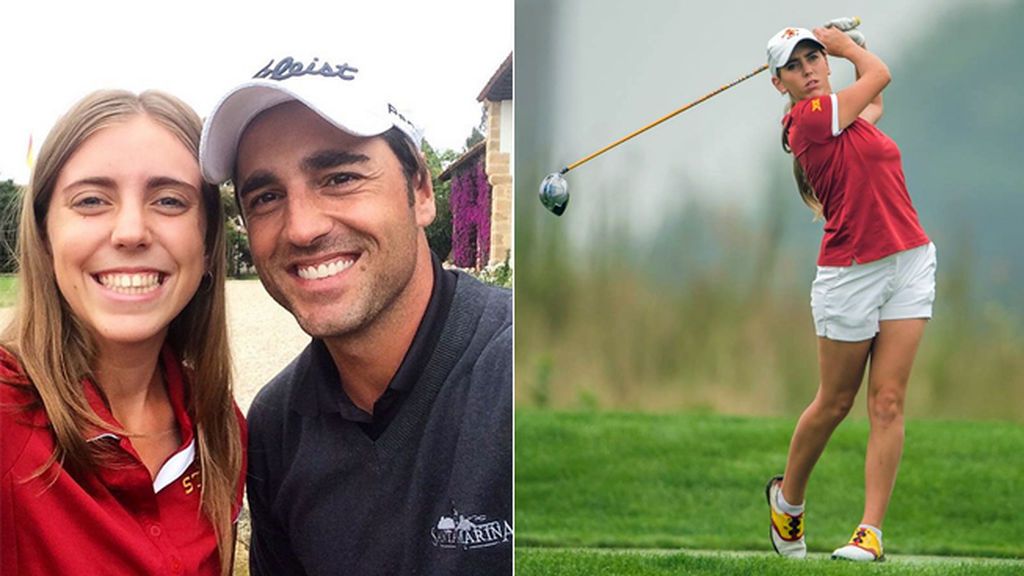 El día que David Bustamante se rindió ante Celia Barquín y le pidió una foto al verla jugar al golf