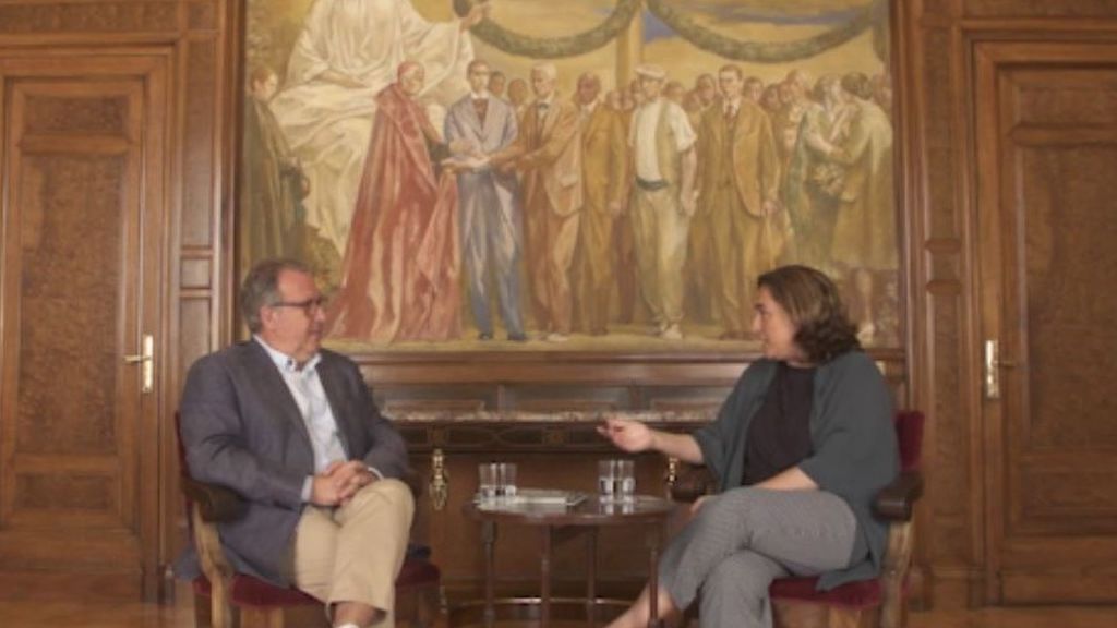 Josep Cuní y Ada Colau.
