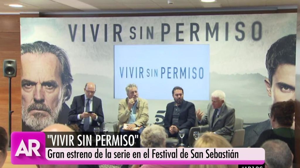 'Vivir sin permiso', la nueva serie de Telecinco, hace su estreno de gala en el Festival de San Sebastián