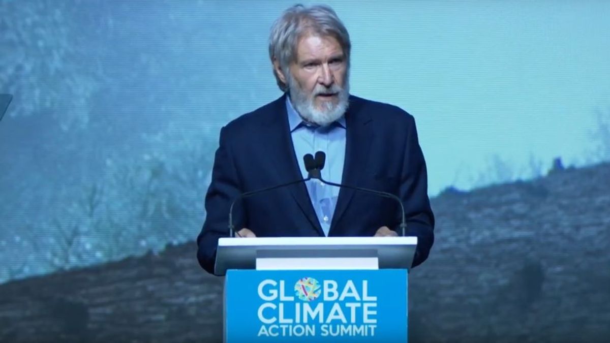 Ocho frases del discurso viral que ha hecho Harrison Ford sobre el cambio climático