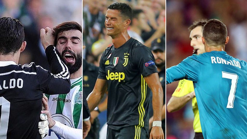 Patadas, manotazos, empujones al árbitro… Las once expulsiones de Cristiano Ronaldo en su carrera deportiva