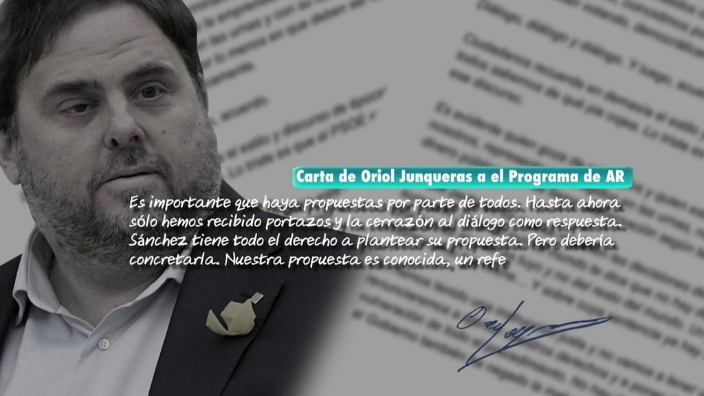 Oriol Junqueras responde en exclusiva a 'AR': "No hemos tenido una instrucción justa"