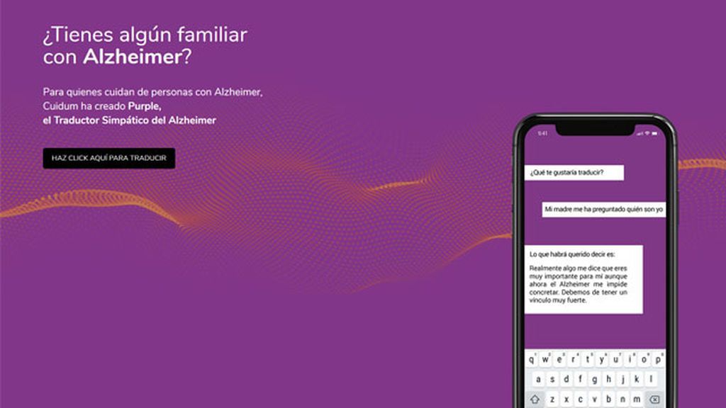 Purple, traductor de personas con Alzheimer