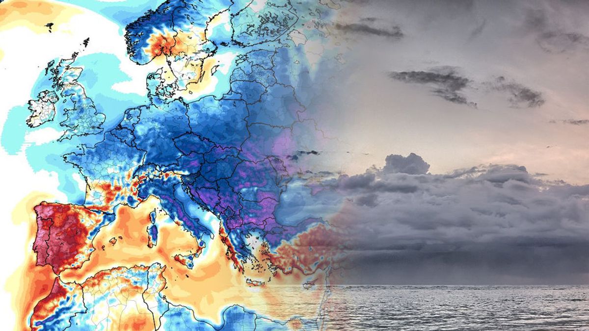 10ºC por debajo de lo normal: la masa de aire del Ártico cerrará el verano de golpe en Europa a partir del lunes