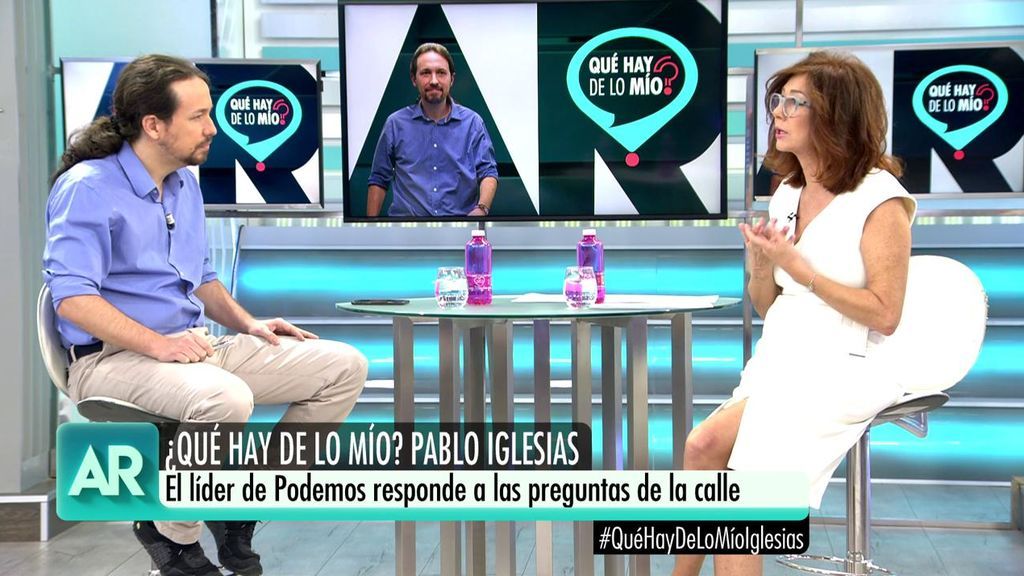 Pablo Iglesias responde a Ana Rosa: "No tenemos compromiso con el presidente, sino con los españoles"
