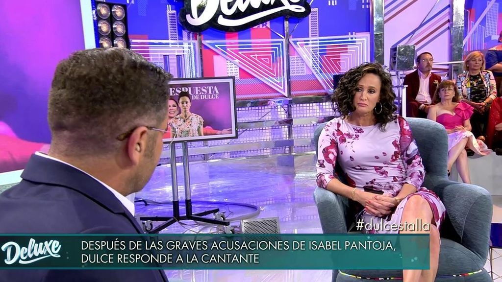 Dulce sufrió una crisis nerviosa al escuchar las acusaciones de Isabel Pantoja: "Estaba para ingresarme"