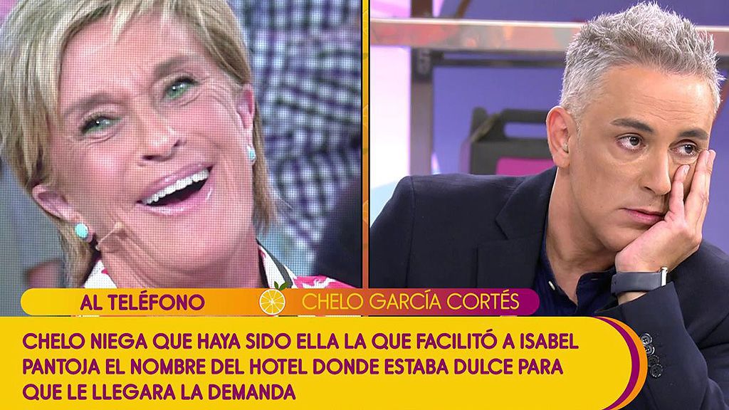 Kiko Hernández intenta sonsacar en directo a Chelo Gª Cortés sin que ella se entere